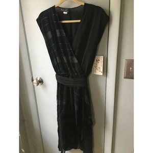 Vintage Sheer Black Green Metallic Disco Dress Nancy Bracoloni Shangri La 11/12